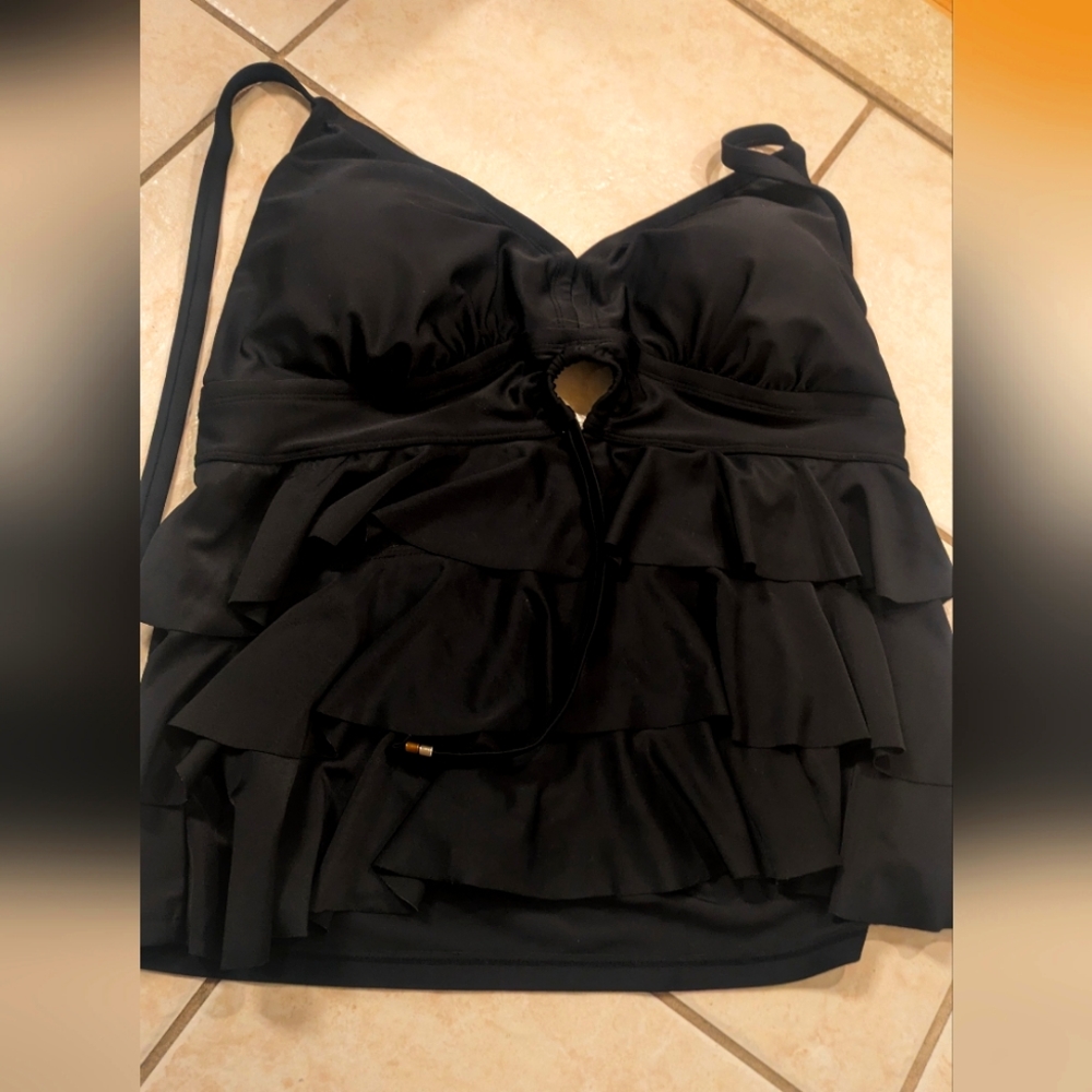 Black Swim Top